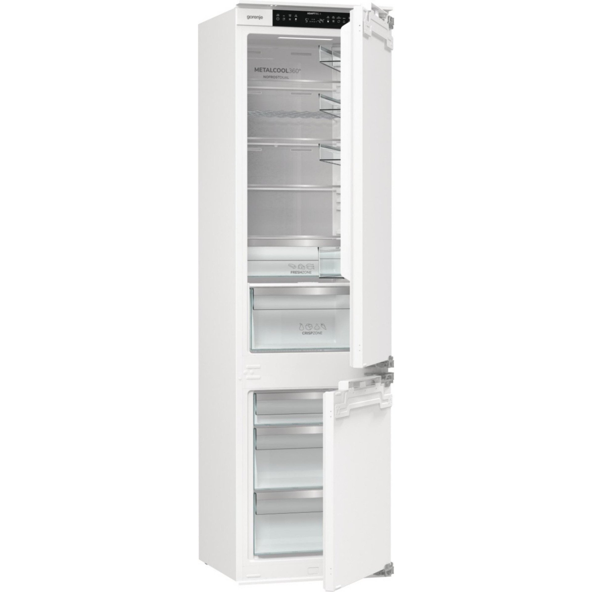 Вграден хладилник с фризер Gorenje NRKI519E82WF , 284 l, E , No