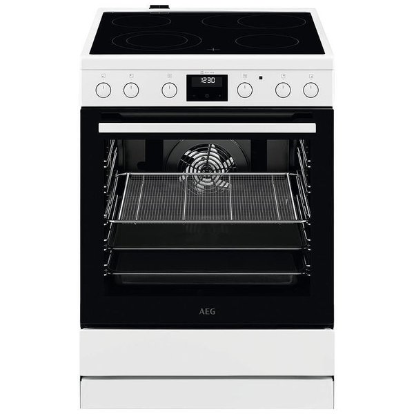 Готварска печка (ток) AEG CCB6440CBW , Бял , Керамични