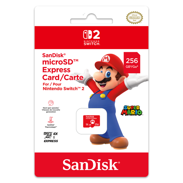 Карта памет Nintendo Switch 2 SanDisk microSD Mario 256GB