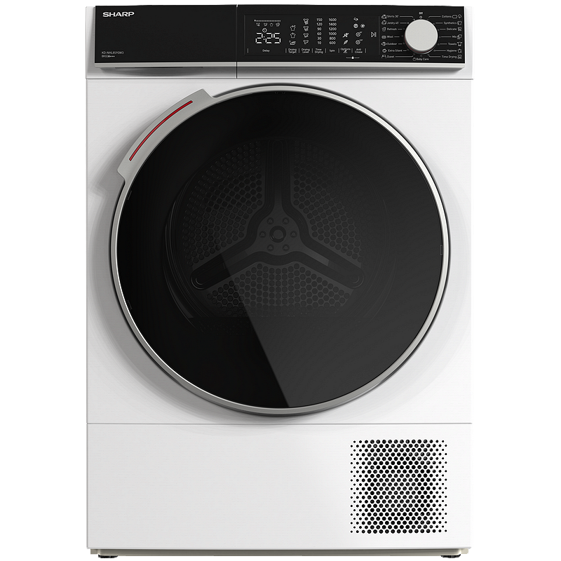 Сушилня Sharp KD-NHL8S9GWC , 8 kg, C , C , Бял