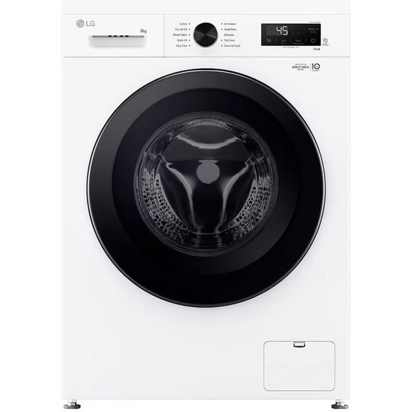 Пералня LG F4X1008NWK , 1400 об./мин., 8.00 kg, A , Бял