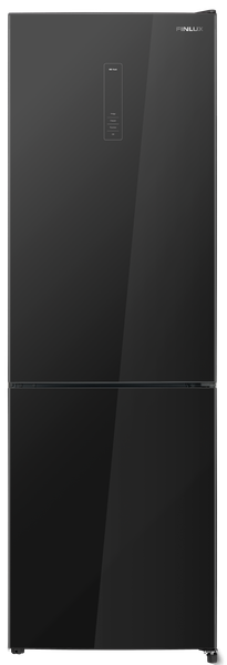 Хладилник с фризер Finlux FBN340B GLASS , 322 l, E , No Frost , Черно стъкло