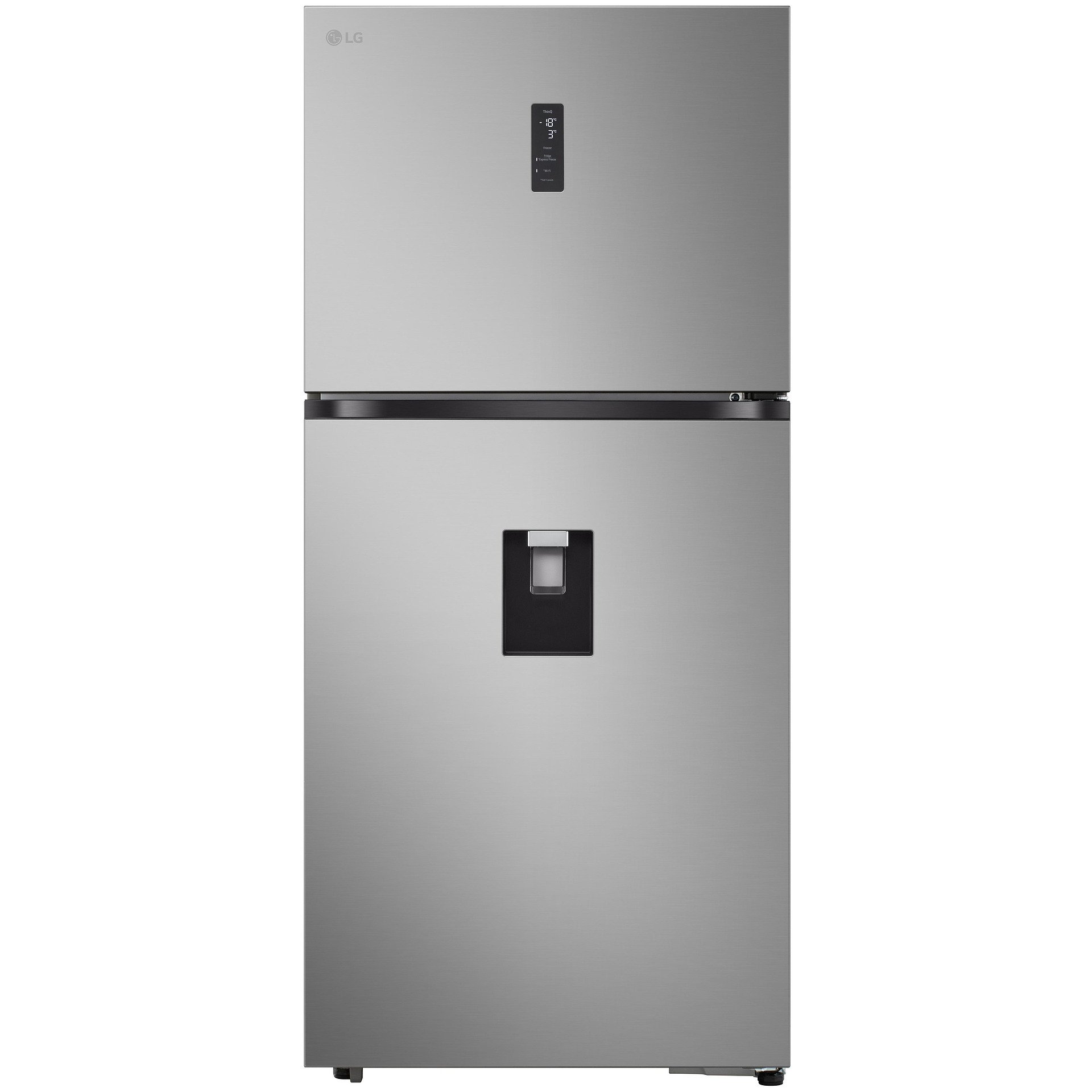 Хладилник с горна камера LG GTFV61PYBQD , 609 l, E , No Frost , Инокс