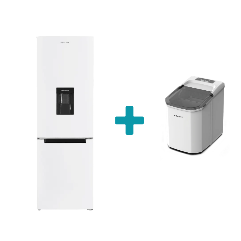 Пакет Хладилник с фризер Finlux FBN-305WD + Ледогенератор Crown ICM-525W