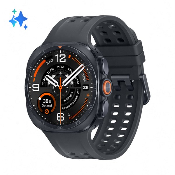 Смарт часовник Samsung GALAXY WATCH ULTRA2 47mm BLACK SM-L715FZKA , 1.52 , 2 , 64 , Qualcomm SDW6100 (5-core, 3nm) Изображение