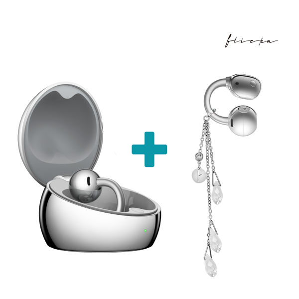 Пакет слушалки HUAWEI FreeClip 2 S Silver (55039243) и аксесоар Flicka Water FLK-H-003 Изображение