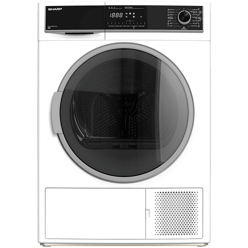 Сушилня Sharp KD-HHH8S7GW2 , 8 kg, A++ , Бял - Sharp, Сушилни