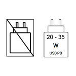 Without Charger 20-35W